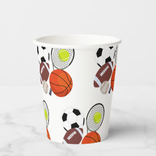 Sports Athletic Balls Papieren Bekers