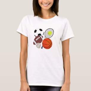 Sports Athletic Balls T-shirt