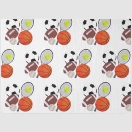 Sports Athletic Balls Tissuepapier