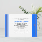 Sports Bar Mitzvah Uitnodiging Knicks Basketball (Staand voorkant)