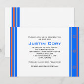 Sports Bar Mitzvah Uitnodiging Knicks Basketball (Voorkant / Achterkant)