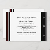 Sports Bar Mitzvah Uitnodiging Miami Basketball (Voorkant / Achterkant)