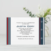 Sports Bar Mitzvah Uitnodigingshonkbal Kaart (Staand voorkant)