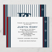 Sports Bar Mitzvah Uitnodigingshonkbal Kaart (Voorkant / Achterkant)