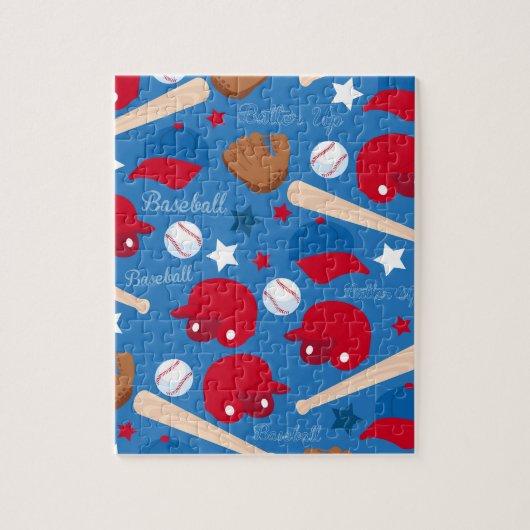 SPORTS Baseball Fan Athlete Pattern Legpuzzel (Verticaal)