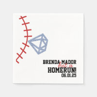 Sports Baseball Homerun Glitter Bruiloftsfeest
