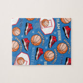 SPORTS Basketball Slam Dunk Fun Athlete Patroon Legpuzzel (Horizontaal)