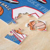 SPORTS Basketball Slam Dunk Fun Athlete Patroon Legpuzzel (Zijkant)