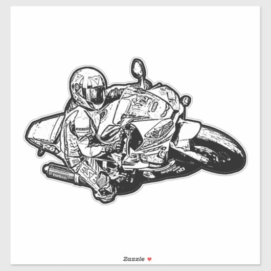 Sports Bike Sticker (Vel)