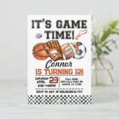 Sports Birthday All Sports Kaart (Staand voorkant)