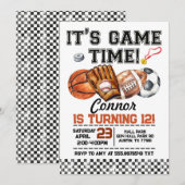 Sports Birthday All Sports Kaart (Voorkant / Achterkant)