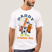 Sports Birthday Boy All Shirt papa (Voorkant)