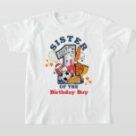 Sports Birthday Boy All Star Sister Birthday Shirt<br><div class="desc">Viel uw verjaardag met dit speciale T-shirt,  gepersonaliseerd ontwerp</div>