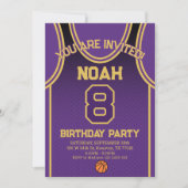 Sports Birthday Party Invitation Kaart (Voorkant)