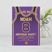 Sports Birthday Party Invitation Kaart (Staand voorkant)