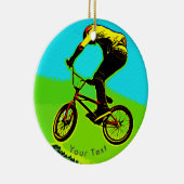 SPORTS BMX Bicycle Stunts Keramisch Ornament (Rechts)