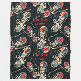 Sports Boots Fashion Pattern  Fleece Deken