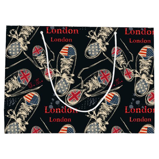 Sports Boots Fashion Pattern Groot Cadeauzakje (Achterkant)