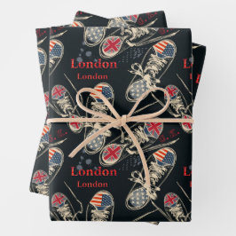 Sports Boots Fashion Pattern  Inpakpapier Vel