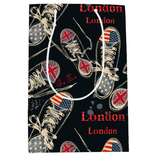 Sports Boots Fashion Pattern  Medium Cadeauzakje (Voorkant)