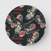 Sports Boots Fashion Pattern Ronde Klok (Voorkant)