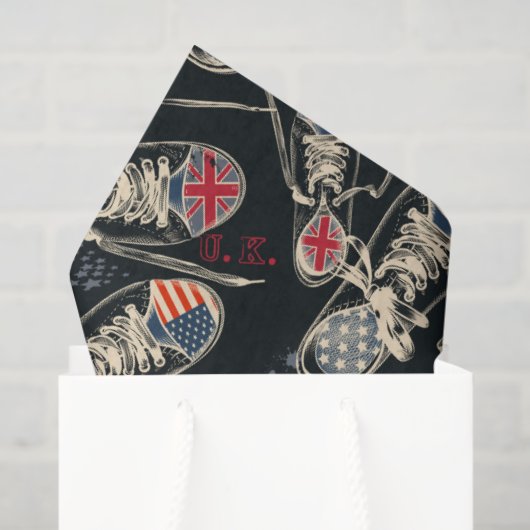 Sports Boots Fashion Pattern Tissuepapier (Cadeauzakje)