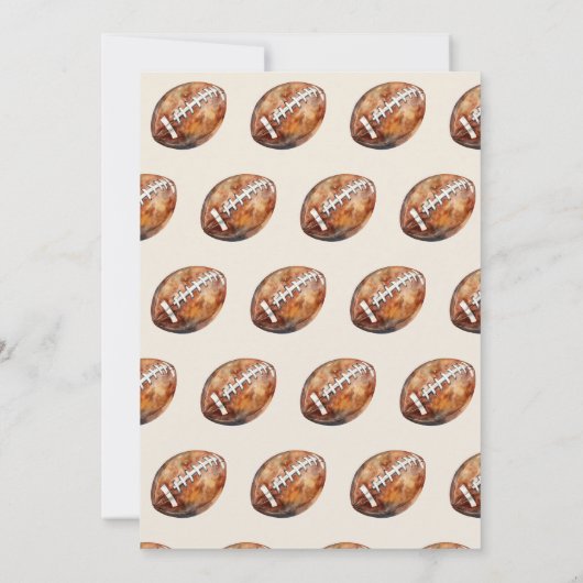 Sports Boy Football Het is een Boy Baby shower Bee Kaart (Achterkant)