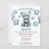 Sports Boy Football Het is een Boy Baby shower Bee Kaart (Voorkant)