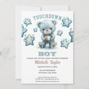 Sports Boy Football Het is een Boy Baby shower Bee Kaart