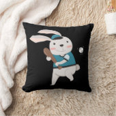Sports Bunny Rabbit Baseball T-Ball Little League Kussen (Deken)