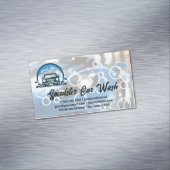 Sports Car | Auto Wash Clean Detailing Magnetisch Visitekaartje (Voorbeeld)