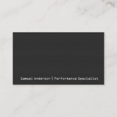 Sports Car | Performance Autos | Repair  Visitekaartje (Achterkant)