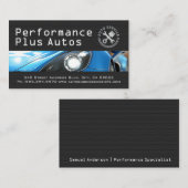 Sports Car | Performance Autos | Repair  Visitekaartje (Voorkant / Achterkant)