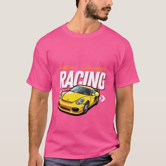 Sports Car Racing T-Shirt (Voorkant)
