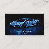 Sports Car Wrap Service Visitekaartje (Voorkant)