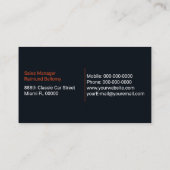 Sports Car Wrap Service Visitekaartje (Achterkant)