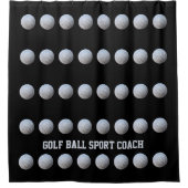 Sports Coach Trainer Ball Golf Douchegordijn (Voorkant)