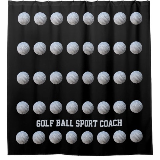 Sports Coach Trainer Ball Golf Douchegordijn (Voorkant)