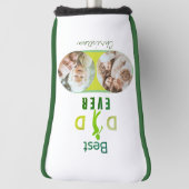 Sports Cute Best Dad ever Photo Happy Vaderdag Golfheadcover (Draai 90)