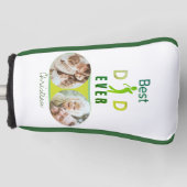 Sports Cute Best Dad ever Photo Happy Vaderdag Golfheadcover (Voorkant)