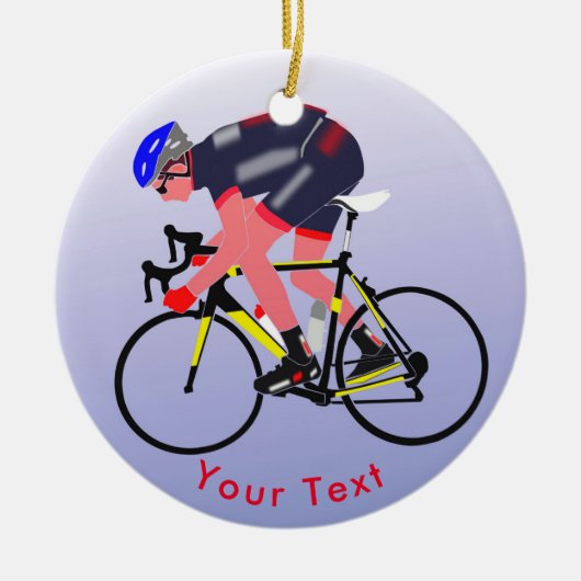 SPORTS Cycling Road Warrior Keramisch Ornament (Voorkant)