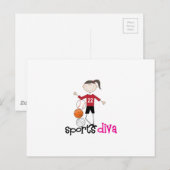 Sports Diva Briefkaart (Voorkant / Achterkant)