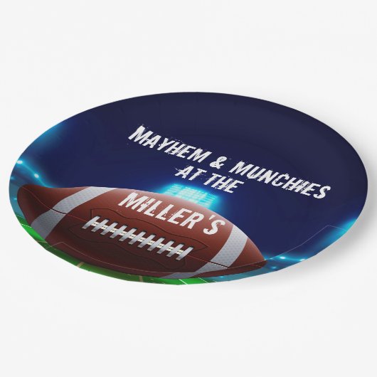 SPORTS Fan Football Stadium Party Papieren Bordje (Gekanteld)