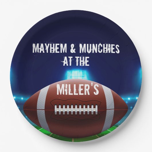 SPORTS Fan Football Stadium Party Papieren Bordje (Voorkant)