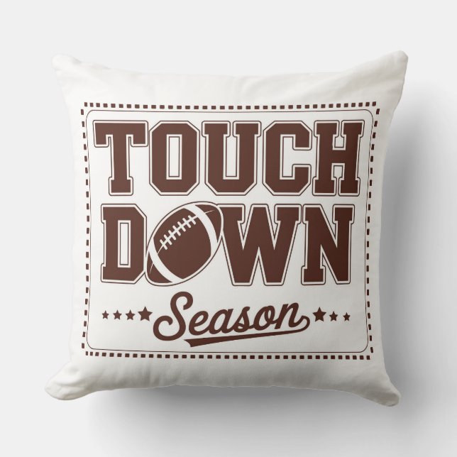 Sports Fan Football Throw Pillow Kussen (Voorkant)