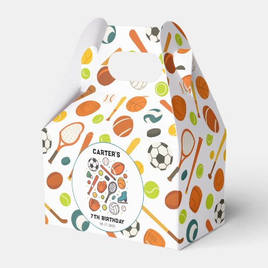 Sports Game Time All-Star Birthday | Kids Sport Bedankdoosjes (Voorkant Zijde)