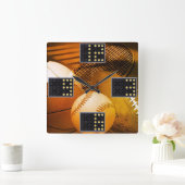 Sports Game Wall Clock Vierkante Klok (Huis)