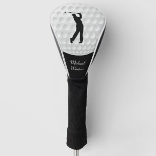 Sports Golfer Male Black Silhouette Golfheadcover