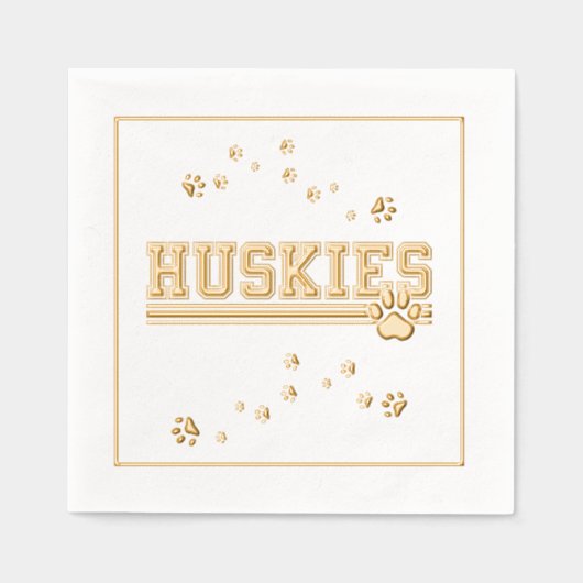 Sports Husky's Folie Servetten (Voorkant)