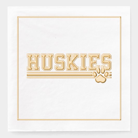Sports Husky's Folie Servetten (Voorkant)